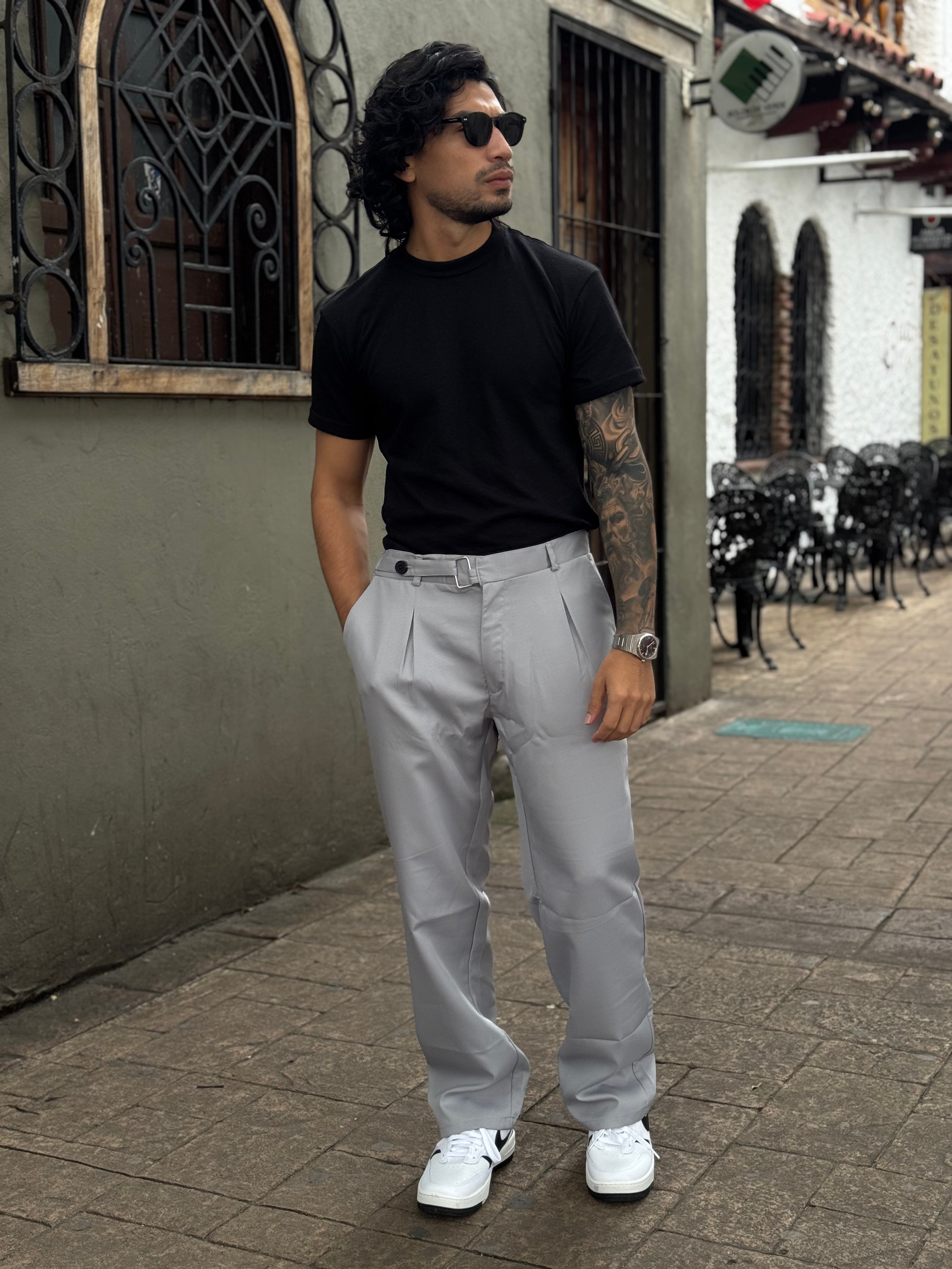 Pantalon Lino de Hebilla